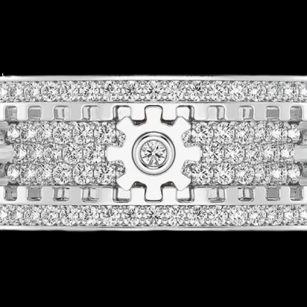 FIDGET GEAR DIAMOND RING SOLID GOLD 1.25CTW