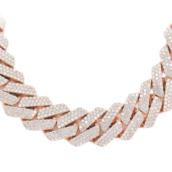 20MM RAISED PRONG MIAMI CUBAN DIAMOND NECKLACE 14K SOLID GOLD 60.87CTW