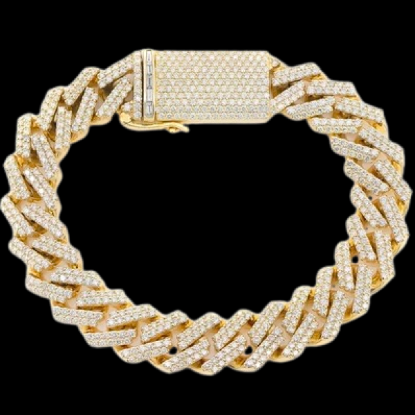 13MM RAISED PRONG MIAMI CUBAN BRACELET 11.25CTW