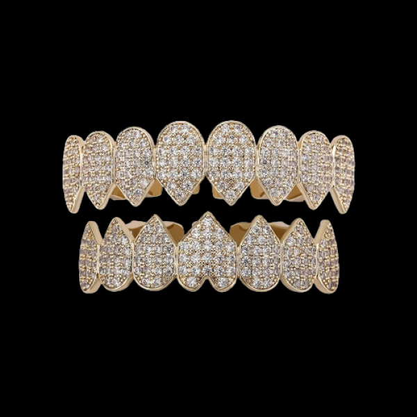 Heart Shaped Fang Grillz