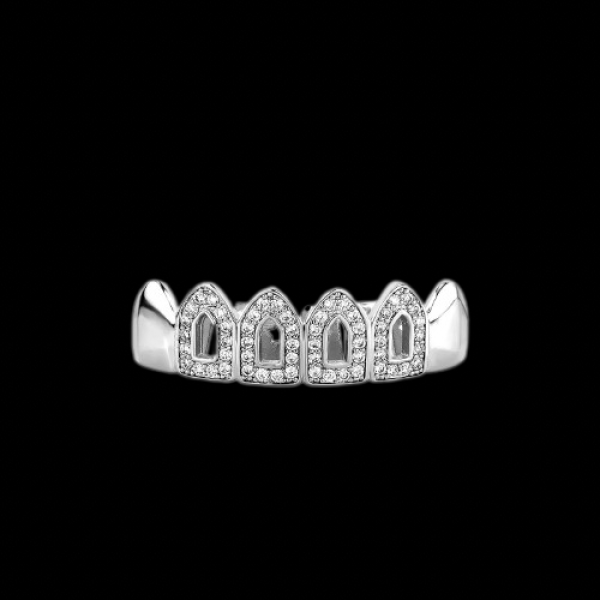 Iced Hollow Open Face Grillz