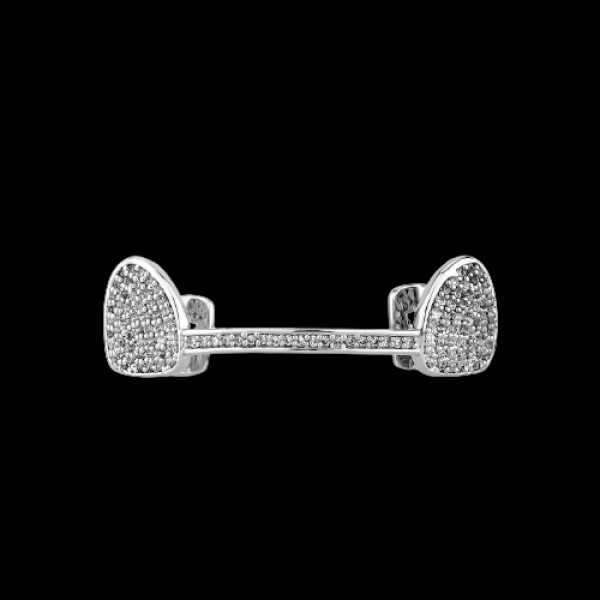 Iced 6 Teeth Connecting Bridge Grillz
